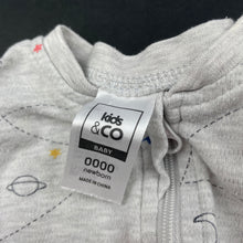 Load image into Gallery viewer, Boys Kids &amp; Co, grey zip coverall / romper, GUC, size 0000,  