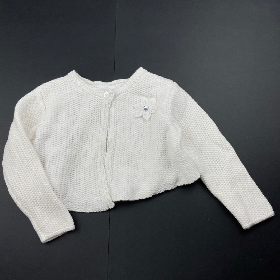 Girls Origami, knitted bolero cardigan, GUC, size 1,  