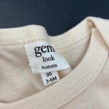 Load image into Gallery viewer, unisex Gem Look, embroidered organic cotton long sleeve top, EUC, size 00,  