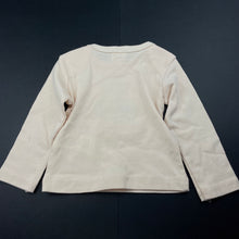 Load image into Gallery viewer, unisex Gem Look, embroidered organic cotton long sleeve top, EUC, size 00,  