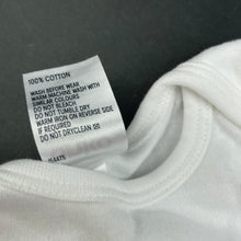 Load image into Gallery viewer, Boys Anko, white cotton bodysuit / romper, crocodile, FUC, size 0,  