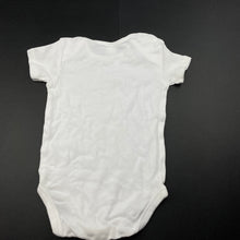 Load image into Gallery viewer, Boys Anko, white cotton bodysuit / romper, crocodile, FUC, size 0,  