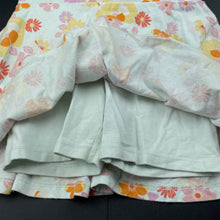 Load image into Gallery viewer, Girls Anko, floral cotton skirt, built-in shorts, elasticated, GUC, size 6,  