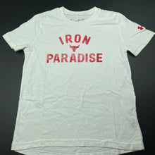 Load image into Gallery viewer, Boys Under Armour, HeatGear cotton blend t-shirt / top, GUC, size 8-9,  