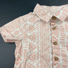 Load image into Gallery viewer, Boys Baby Berry, lightweight cotton short sleeve shirt, EUC, size 0,  