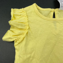 Load image into Gallery viewer, Girls Baby Baby, yellow cottonn t-shirt / top, NEW, size 0,  