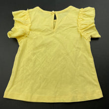 Load image into Gallery viewer, Girls Baby Baby, yellow cottonn t-shirt / top, NEW, size 0,  