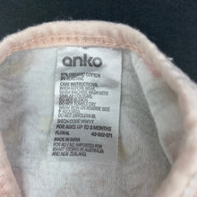 Load image into Gallery viewer, Girls Anko, floral organic cotton blend sleeping bag, GUC, size 000,  