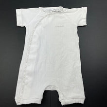 Load image into Gallery viewer, unisex Bonds, white cozysuit romper, EUC, size 00,  