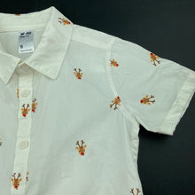 Load image into Gallery viewer, Boys Anko, Christmas lightweight cotton short sleeve shirt, EUC, size 5,  