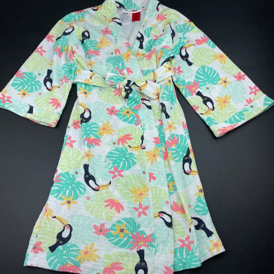 Girls Anko, lightweight dressing gown / bath robe, L: 73cm, GUC, size 5,  