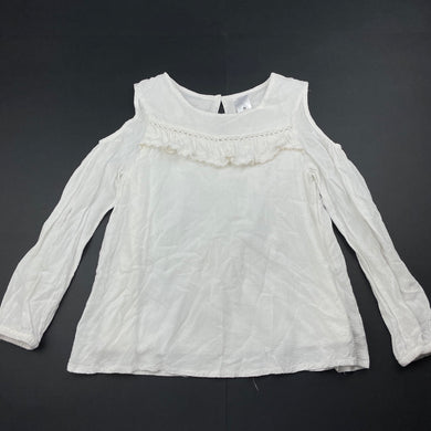 Girls Target, cotton lined lightweight open shoulder top, EUC, size 5,  