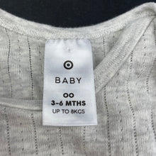 Load image into Gallery viewer, unisex Target, grey pointelle bodysuit / romper, EUC, size 00,  