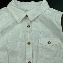 Load image into Gallery viewer, Girls Anko, cotton tie front shirt / top, EUC, size 9,  
