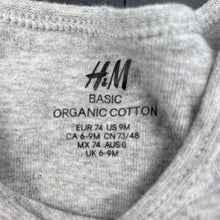 Load image into Gallery viewer, unisex H&amp;M, grey organic cotton long sleeve top, EUC, size 0,  
