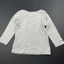 Load image into Gallery viewer, unisex H&amp;M, grey organic cotton long sleeve top, EUC, size 0,  