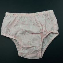 Load image into Gallery viewer, Girls Target, lightweight floral cotton bloomers / nappy cover, EUC, size 0,  