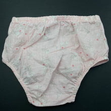 Load image into Gallery viewer, Girls Target, lightweight floral cotton bloomers / nappy cover, EUC, size 0,  