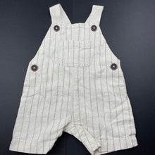 Load image into Gallery viewer, Boys Anko, linen / cotton overalls / shortalls, EUC, size 000,  