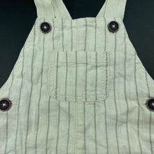 Load image into Gallery viewer, Boys Anko, linen / cotton overalls / shortalls, EUC, size 000,  