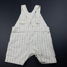 Load image into Gallery viewer, Boys Anko, linen / cotton overalls / shortalls, EUC, size 000,  