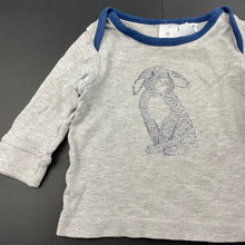 Load image into Gallery viewer, Boys Target, long sleeve pyjama top, rabbit, GUC, size 0,  