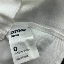 Load image into Gallery viewer, unisex Anko, white cotton singlet top, jeep, EUC, size 0,  