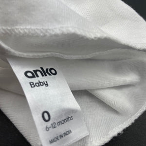 unisex Anko, cotton singlet top, beach, EUC, size 0,  