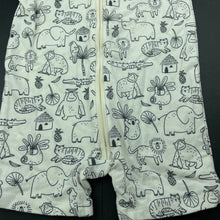 Load image into Gallery viewer, unisex Target, stretchy zip romper, animals, EUC, size 00,  