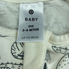 Load image into Gallery viewer, unisex Target, stretchy zip romper, animals, EUC, size 00,  