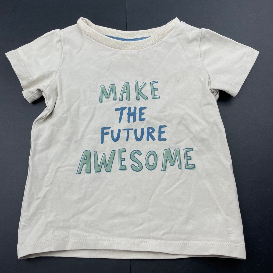 Boys Target, organic cotton blend t-shirt / top, EUC, size 0,  