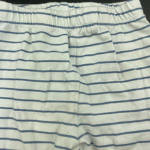 Load image into Gallery viewer, unisex Bilbi, blue stripe stretchy leggings / bottoms, FUC, size 0,  