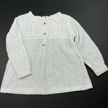 Load image into Gallery viewer, Girls Anko, white cotton long sleeve top, EUC, size 3,  