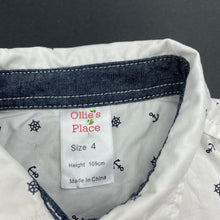 Load image into Gallery viewer, Boys Ollie's Place, lightweight cotton short sleeve shirt, FUC, size 4,  