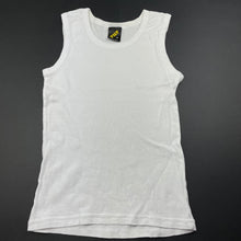 Load image into Gallery viewer, Boys Tilt, white cotton singlet top, FUC, size 12,  