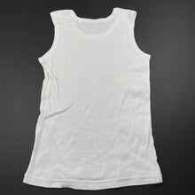 Load image into Gallery viewer, Boys Tilt, white cotton singlet top, FUC, size 12,  