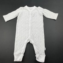 Load image into Gallery viewer, unisex Target, white &amp; black cotton romper, FUC, size 0000,  
