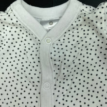 Load image into Gallery viewer, unisex Target, white &amp; black cotton romper, FUC, size 0000,  