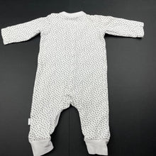 Load image into Gallery viewer, unisex Target, white &amp; black cotton romper, FUC, size 0000,  