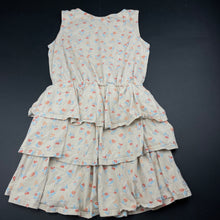 Load image into Gallery viewer, Girls Lily &amp; Dan, tiered floral cotton dress, EUC, size 9-10, L: 64cm