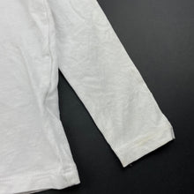 Load image into Gallery viewer, Girls Anko, white cotton long sleeve t-shirt / top, FUC, size 3,  