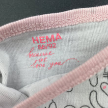 Load image into Gallery viewer, Girls HEMA, cotton long sleeve pyjama top, FUC, size 2,  