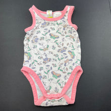 Load image into Gallery viewer, Girls Dymples, floral cotton singletsuit / romper, GUC, size 000,  
