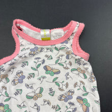 Load image into Gallery viewer, Girls Dymples, floral cotton singletsuit / romper, GUC, size 000,  