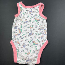 Load image into Gallery viewer, Girls Dymples, floral cotton singletsuit / romper, GUC, size 000,  