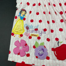 Load image into Gallery viewer, Girls Disney, Snow White cotton romper dress, EUC, size 0,  
