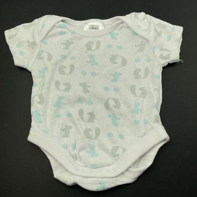 unisex Baby Baby, cotton bodysuit / romper, GUC, size 000,  