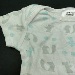 unisex Baby Baby, cotton bodysuit / romper, GUC, size 000,  