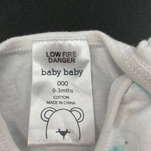 Load image into Gallery viewer, unisex Baby Baby, cotton bodysuit / romper, GUC, size 000,  
