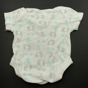 unisex Baby Baby, cotton bodysuit / romper, GUC, size 000,  